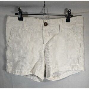 Lily Pulitzer Callahan Shorts Size 6 5” Inseam Jacquard White